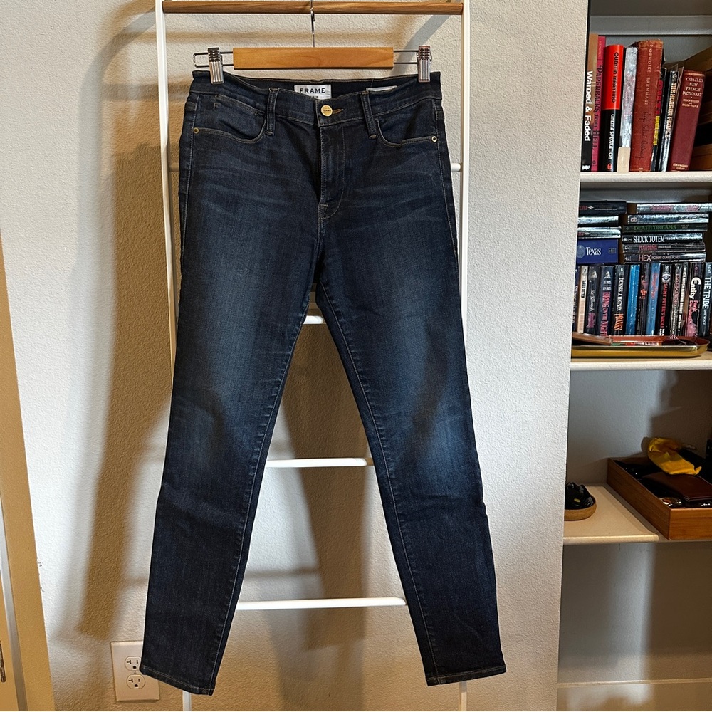 Frame Denim Blue Skinny Jeans